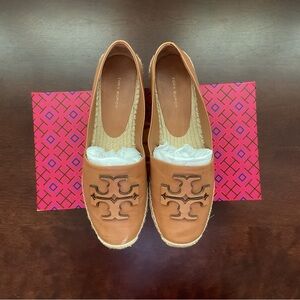 Tory Burch Ines Espadrilles Leather Size 9.5 Color: Tan